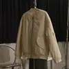 Northern Limit Marca de Moda Americana para Hombre Invierno 2025 Nueva Chaqueta de Algodón Estilo Piloto con Cuello de Béisbol Abrigo de Algodón Cálido para Hombre