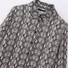 Nova Coleção de Outono Camisa Feminina Casual com Estampa Animal, Textura de Cetim de Seda, Gola Pequena, Estilo Transfronteiriço Europeu e Americano