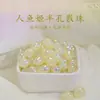 Colgante Personalizado Colorido de Gota de Agua con Medio Agujero Perlas de Imitación ABS Cuentas Sueltas Pulsera Collar Pendientes Accesorios de Joyería Hechos a Mano DIY