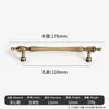 Venta Directa de Fábrica Manija de Latón Antigua Bronce Luz de Lujo Retro Manija de Puerta de Cajón de Gabinete Armario