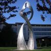 Escultura de Fuente de Agua de Acero Inoxidable, Diseño Artístico de Forma Única, Especializada para Proyectos de Paisajismo de Jardines, Venta Directa del Fabricante, Tridimensional