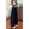 Calça de moletom cinza resistente, corte reto, caimento solto e perna larga, estilo americano moderno com corte enviesado, para homens e mulheres, calça esportiva casual para o outono
