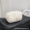 Bolsa de Lápis de Pelúcia Nova Cor Sólida para Meninas Bolsa de Mão Cor de Doce Portátil Doce Macio Cereja Bolsa de Maquiagem Bolsa de Lápis