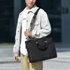 Bolso cruzado para hombre, gran capacidad, maletín portátil diario, bolso de hombro casual para ir al trabajo, bolso para computadora de viaje de negocios