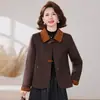 Jaqueta Curta de Lã Dupla Face de Outono de Alta Qualidade, Temperamento Refinado, Estilo Pequeno Chanel, Cardigã de Lã para Mulheres de Meia-Idade