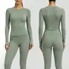 ZORA Venta Caliente Transfronteriza Deporte Manga Larga Nylon Secado Rápido Yoga Fitness Top Manga Larga para Mujer