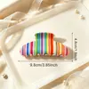 Pinzas de garra a rayas de colores, pinzas para coleta, pinzas de tiburón, accesorios para el cabello, pinzas para el cabello, accesorios populares para el cabello al por mayor del fabricante