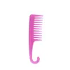 Pente Grande de Plástico Meiji Home com Dentes Largos Gancho Curvo Pente Anti-estático para Meninos e Meninas
