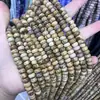 Cuentas de ábaco sueltas de 5 x 8 mm, cuentas de rueda espaciadoras de piedra natural de ágata ojo de tigre de Amazon, joyería de cuentas para bricolaje