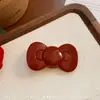 Pinza para el pelo de pez ondulado color crema para niña, macarrón, flequillo de pez estilo ins, dibujos animados, pinza para el pelo de niña todo-partido