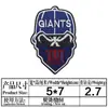 Yaxiu Nuevo Parche Bordado NFL Parche de Tela Deportiva Máscara de Fútbol Americano Parche Bordado para Ropa Bolsa Parche Parche