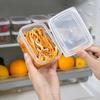 Compartimento de carne congelada caixa pequena caixa de armazenamento de geladeira caixa de armazenamento de frescor congelado pode ser um sub-pacote de arroz de grãos de alimentos de microondas