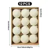Juego de Bolas Decorativas de Flocking Navideño Transfronterizo, Adornos Colgantes para Decoración de Escena Navideña en Casa Venta al por Mayor