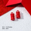 Estilo Chino Petardo de Goteo de Aceite Danza del León Carácter de Fortuna Cuentas Espaciadoras Colgante Accesorios Piezas para Joyería DIY Cadena de Teléfono Llavero Encanto