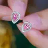 Silver Art Source Pendientes Versátiles Brillantes de Plata Pura S925 Completamente Incrustados con Diamantes Personalidad Pendientes Vintage de Lujo Ligero Forma de Gota