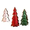 Decoraciones navideñas transfronterizas personalizadas, manualidades de madera con forma de árbol de Navidad, regalos navideños personalizados