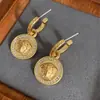 Pendientes de aguja de plata nuevos de alta calidad, pendientes geométricos retro para mujer, accesorios de Yiwu, joyería vintage al por mayor