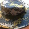 Gorro Bennie Camuflaje Exterior Borde Redondo Parasol Sombrero de Pescador Montañismo Sombrero de Pesca Plegable Sombrero para Recolectar Té Sombrero Protector Solar para Fan Militar