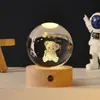 Lámpara de noche personalizada de bola de cristal luminosa, un regalo conmemorativo creativo y práctico para niños y niñas en su cumpleaños, o como decoración para el Día del Maestro.