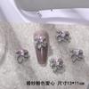 Novas decorações de laço pilha de cristal diamante liga unha arte joias vestido de noiva acabado amor diamante acessórios para unhas