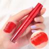 Novo Tubo de Vidro Vermelho Veludo Esmalte Labial Air Matte à Prova d'Água Sem Desbotamento Batom Brilho Labial Beleza Produto Nacional