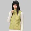 Chaleco ligero de plumas para pareja, chaqueta deportiva exterior transfronteriza, cuello alto, estilo deportivo ligero para commuting, chaleco exterior