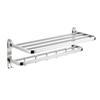 Toallero de acero inoxidable sin perforaciones para baño, toallero para baño, herrajes colgantes para baño de hotel