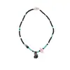 Nuevo Collar Colgante Exquisito Elegante de Gama Alta con Cadena para Clavícula de Gatito de Dibujos Animados Dulce Amor Le Encanta Comer Pescado Versátil para Mujer