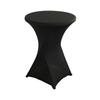 Mesa de bar direta da fábrica cor sólida mesa de banquete cocktail mesa alta toalha de mesa mesa elevatória toalha de mesa redonda elástica