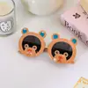 Óculos de sol infantis com tampa flip em formato de desenho animado, óculos de sol de gatinho fofo, óculos de sol polarizados com proteção solar para crianças, atacado