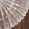 32cm de largura branco macio seda de leite solúvel em água bordado malha renda roupa infantil saia feminina acessórios decorativos