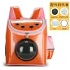 Bolsa para mascotas, cápsula espacial, mochila para gatos, transparente, portátil, plegable y transpirable.