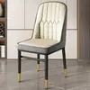 Silla de Té de Lujo Ligero, Taburete de Tocador de Hierro Forjado, Silla de Ocio, Silla de Mahjong, Silla de Comedor con Cojín Suave, Silla Metálica para Uso Doméstico con Respaldo
