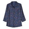 Ropa para mujeres de mediana edad y mayores, camisa holgada de primavera y otoño para madre, camisa de seda de algodón para abuela, ropa de talla extra grande