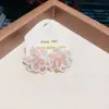 Aretes de Flores con Perlas para Mujer Aretes Coloridos Dopamina Únicos Hermosos Dulces Aretes Nuevo Estilo 2025 para Mujer