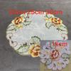 Mantel bordado de comercio exterior tela bordada pastoral europea mantel antideslizante aislante decoración del hogar fabricantes al por mayor posavasos