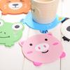 Posavasos de Silicona Creativo Lindo Animal de Dibujos Animados Alfombrilla Aislante de Calor Alfombrilla para Tazón de Goma Suave Engrosada Individual para Taza de Agua Alfombrilla para Té