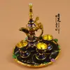Artesanías de Lata de Colores de Característica Étnica de Xinjiang Adornos Pequeños Utensilios para Vino Regalos de Botella de Vino de Metal Regalos Conmemorativos