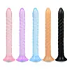 Tapón Anal de Silicona Tapón Anal Espiral Extra Largo Tapón Anal Suave Dispositivo de Masturbación con Tapón Anal Venta al por Mayor Dropshipping