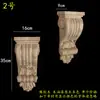 Madera maciza madera europea calcomanía de talla de madera pilar capitel viga soporte pared de fondo armario gabinete pasillo apertura mate cabeza de flor decorativa ménsula