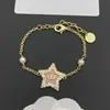 Pulsera de Resina Rosa con Estrella de Cinco Puntas y Perla, No se Desvanece, Marca D/Marca D Nueva, Letras Cd, Nariz de Cerdo, Tridimensional, Transfronteriza