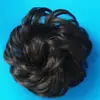 Peluca cabeza de bola pelo rizado anillo de pelo rizado anillo de pelo real esponjoso forma de cabeza plana flor soporte cabeza de mujer realista rizador de pelo de flor