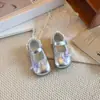 Sapatos Simples de Couro Estilo Coreano para Meninas, Baixo, de Solado Macio, com Laço, Mary Jane, Moda Princesa, Novidade Primavera e Outono 2026