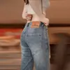 Pantalones cortos de mezclilla de alta gama para hombre, nuevo modelo de otoño 2026, shorts lavados de pierna recta modernos hasta la rodilla, bombachos elásticos