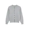 Fornecimento exclusivo transfronteiriço de suéter de malha cardigã elegante de manga comprida para homens em estilo cleanfit, silhueta curta ajustada estilo dinheiro antigo