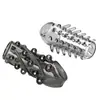 Pacote Duplo de Sleeves Penianos Vibratórios com Escamas de Peixe e Espinhos Grandes Tridimensionais para Aumento Masculino, em Estoque para Dropshipping