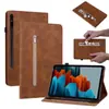 Comercio exterior para Samsung Galaxy Tab S9 11 pulgadas 2023 funda de cuero para tableta con cremallera y tacto de piel