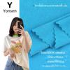 32 CVC single-sided plain jersey tecido primavera e verão malha TC poliéster algodão single-sided T-shirt pijamas tecido underwear