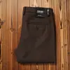 Calça Masculina Modal Grossa de Inverno Europeia Importada de Alta Qualidade 2025 Nova Reta Solta Casual Masculina