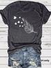 Amazon Comercio Electrónico Transfronterizo Exportación Camiseta Estampado Floral Manga Corta Suelta Moda Camiseta